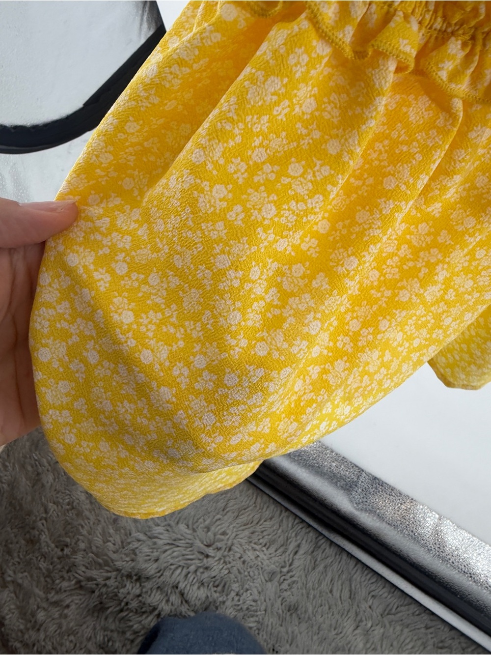 Pink Lily Yellow Floral Tank Top - Picture 6 of 11
